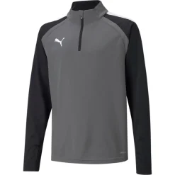 PUMA teamLIGA Trainingstrui 1/4-Zip Kids Grijs Wit