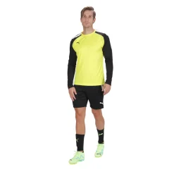 PUMA teamPACER Keepersshirt Lange Mouwen Geel Zwart Wit