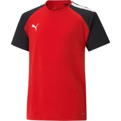 PUMA teamPACER Voetbalshirt Kids Rood Zwart Wit