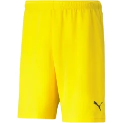 PUMA teamRISE Voetbalbroekje Geel Zwart