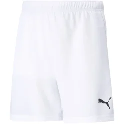 PUMA teamRISE Voetbalbroekje Kids Wit Zwart