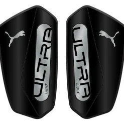 PUMA Ultra Light Sleeve Scheenbeschermers Zwart Zilver