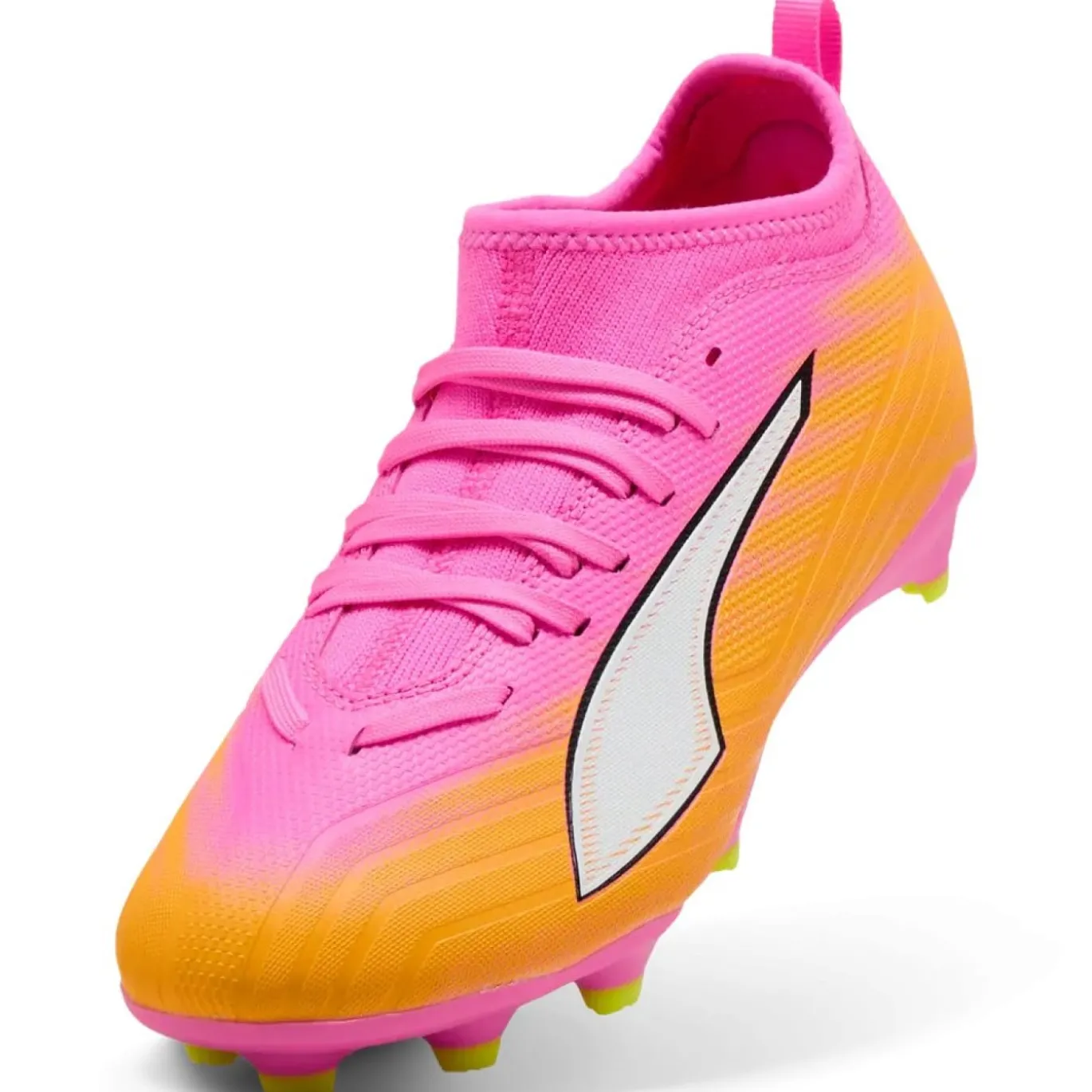 PUMA Ultra 6 Match Gras / Kunstgras Voetbalschoenen (MG) Kids Felroze Blauw Geel
