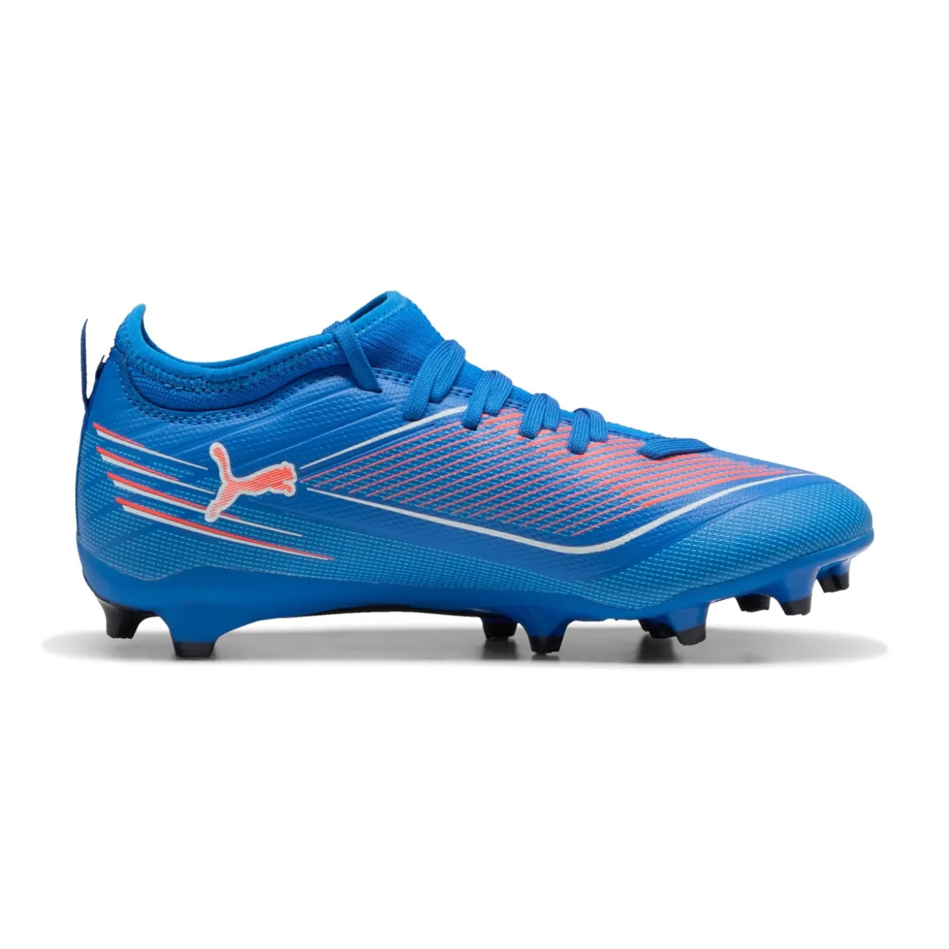 PUMA Ultra 6 Match Gras / Kunstgras Voetbalschoenen (MG) Kids Blauw Wit Felrood