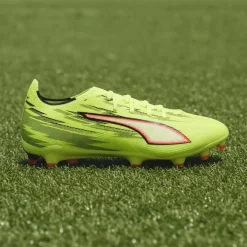 PUMA Ultra 6 Match Gras / Kunstgras Voetbalschoenen (MG) Neongeel Rood Zwart