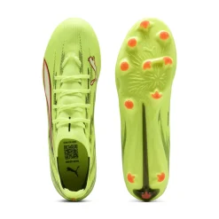 PUMA Ultra 6 Match Gras / Kunstgras Voetbalschoenen (MG) Neongeel Rood Zwart