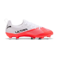 PUMA Ultra 7 Match Gras / Kunstgras Voetbalschoenen (MG) Kids Wit Felrood Zwart