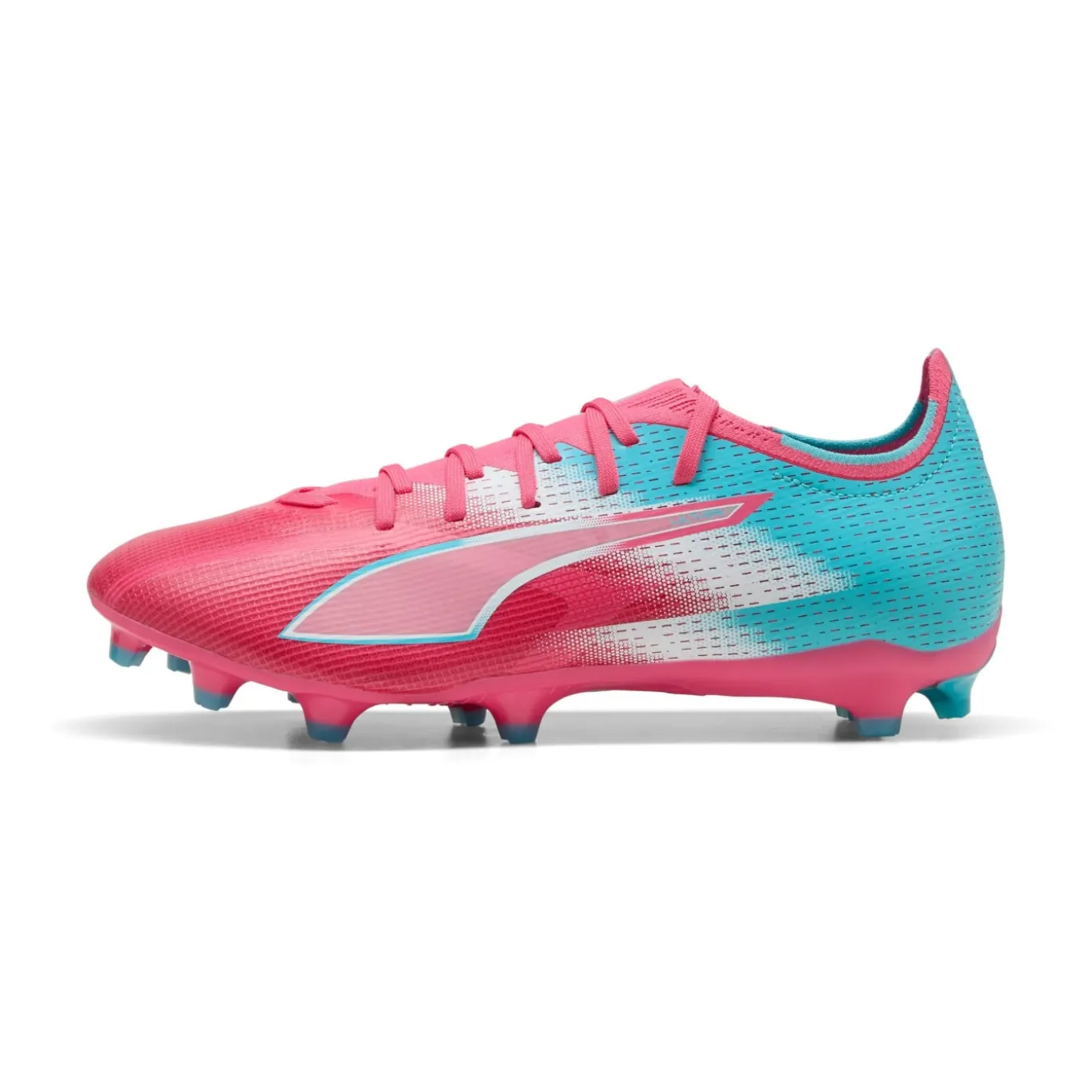 PUMA Ultra 6 Match Re-Charge Gras / Kunstgras Voetbalschoenen (MG) Roze Blauw Wit
