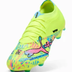 PUMA Ultra Nitro 7 Match ADV Gras / Kunstgras Voetbalschoenen (MG) Neongroen Felblauw Felroze