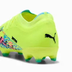 PUMA Ultra Nitro 7 Match ADV Gras / Kunstgras Voetbalschoenen (MG) Neongroen Felblauw Felroze