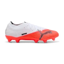 PUMA Ultra Nitro 7 Match Gras / Kunstgras Voetbalschoenen (MG) Wit Felrood Zwart