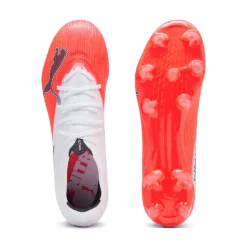 PUMA Ultra Nitro 7 Match Gras / Kunstgras Voetbalschoenen (MG) Wit Felrood Zwart