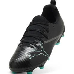 PUMA Ultra Nitro 7 Match Gras / Kunstgras Voetbalschoenen (MG) Kids Zwart Intense Mint