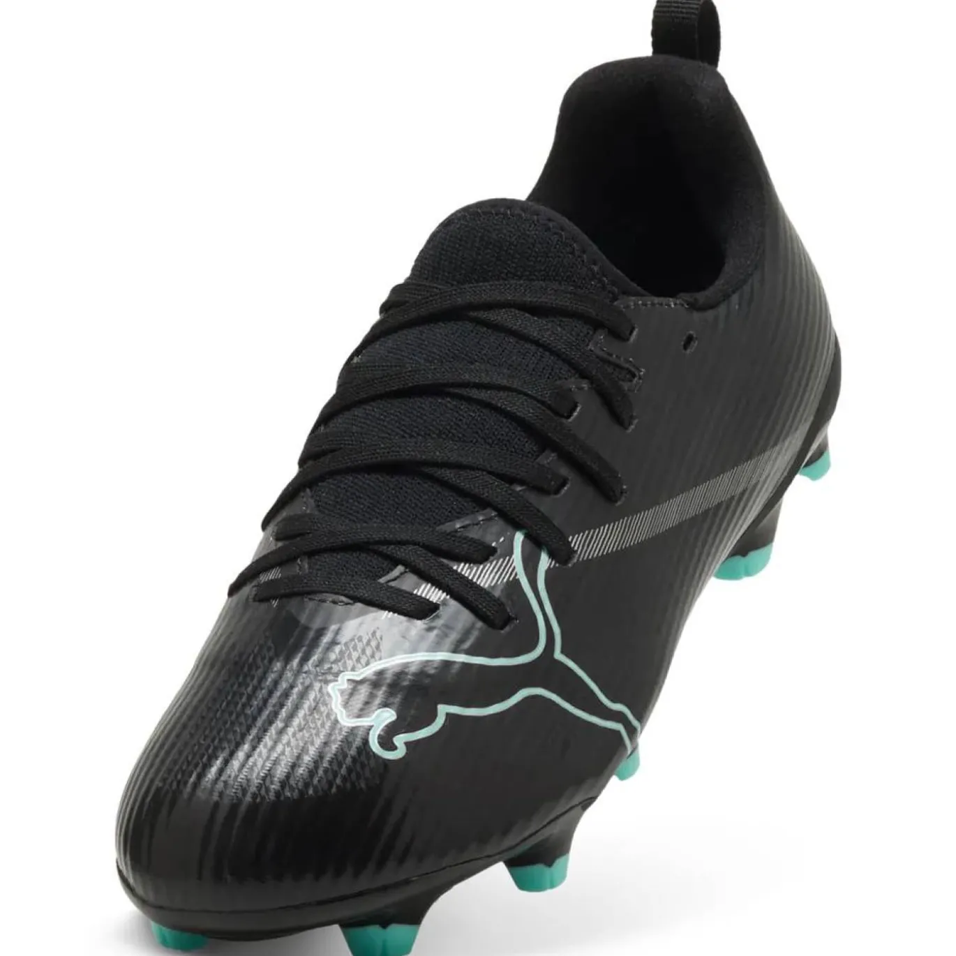 PUMA Ultra Nitro 7 Match Gras / Kunstgras Voetbalschoenen (MG) Kids Zwart Intense Mint