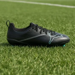 PUMA Ultra Nitro 7 Match Gras / Kunstgras Voetbalschoenen (MG) Kids Zwart Intense Mint