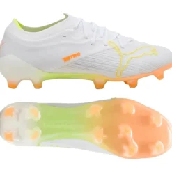PUMA Ultra Nitro 7 Pro Gras Voetbalschoenen (FG) Wit Geel Oranje