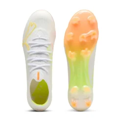 PUMA Ultra Nitro 7 Ultimate Gras Voetbalschoenen (FG) Wit Geel Oranje