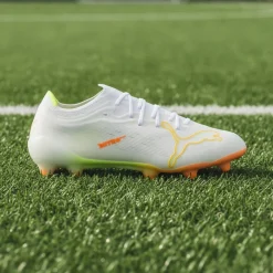 PUMA Ultra Nitro 7 Ultimate Gras Voetbalschoenen (FG) Wit Geel Oranje
