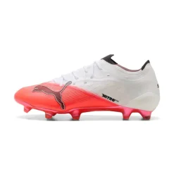 PUMA Ultra Nitro 7 Ultimate Gras Voetbalschoenen (FG) Wit Felrood Zwart