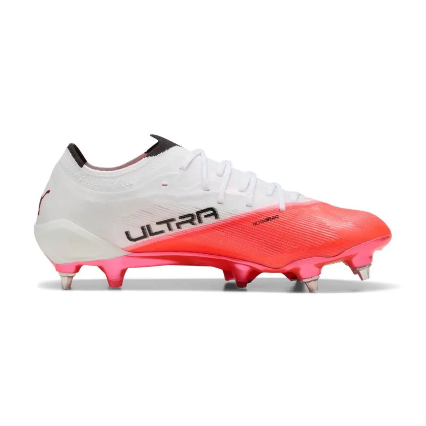 PUMA Ultra Nitro 7 Ultimate IJzeren-Nop Voetbalschoenen (SG) Wit Felrood Zwart