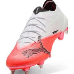 PUMA Ultra Nitro 7 Ultimate IJzeren-Nop Voetbalschoenen (SG) Wit Felrood Zwart