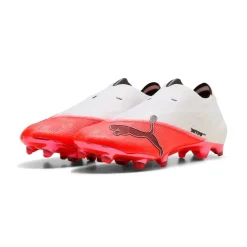PUMA Ultra Nitro 7 Ultimate Veterloze Gras Voetbalschoenen (FG) Wit Felrood Zwart