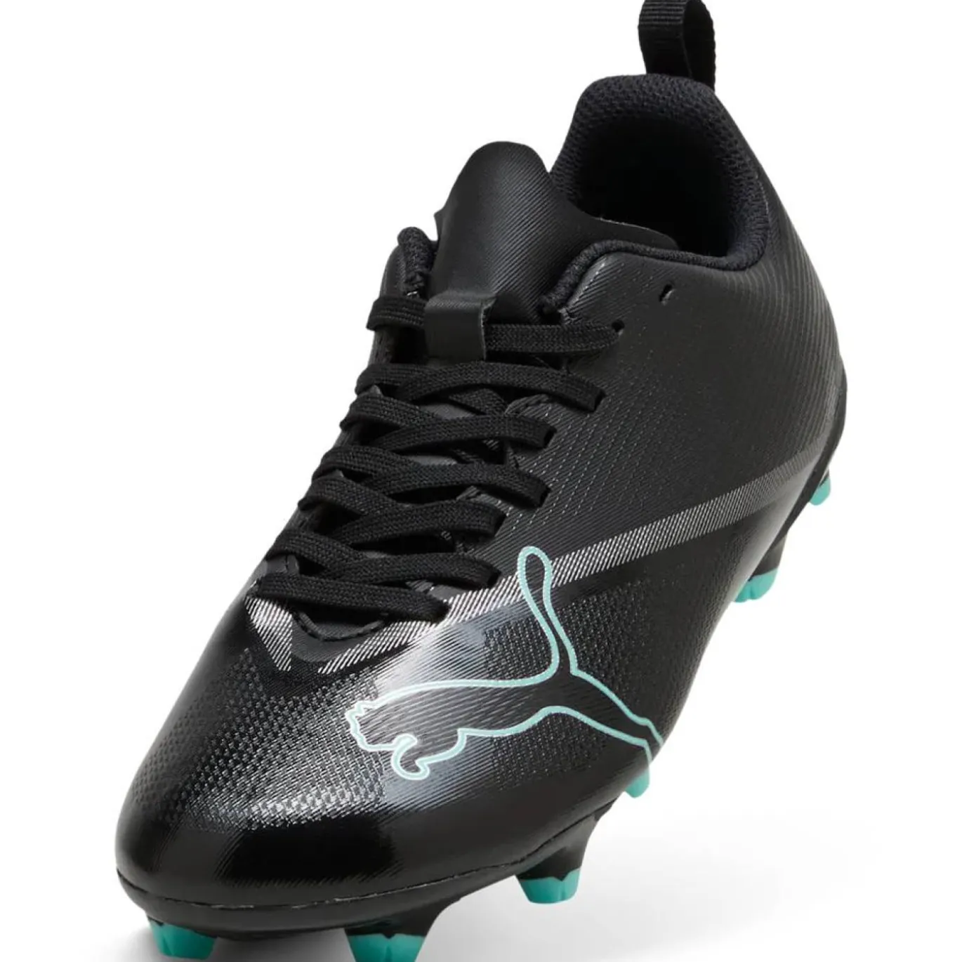 PUMA Ultra 7 Play Gras / Kunstgras Voetbalschoenen (MG) Kids Zwart Intense Mint