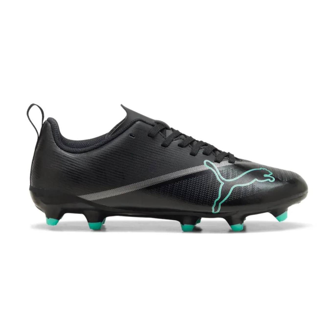 PUMA Ultra 7 Play Gras / Kunstgras Voetbalschoenen (MG) Kids Zwart Intense Mint