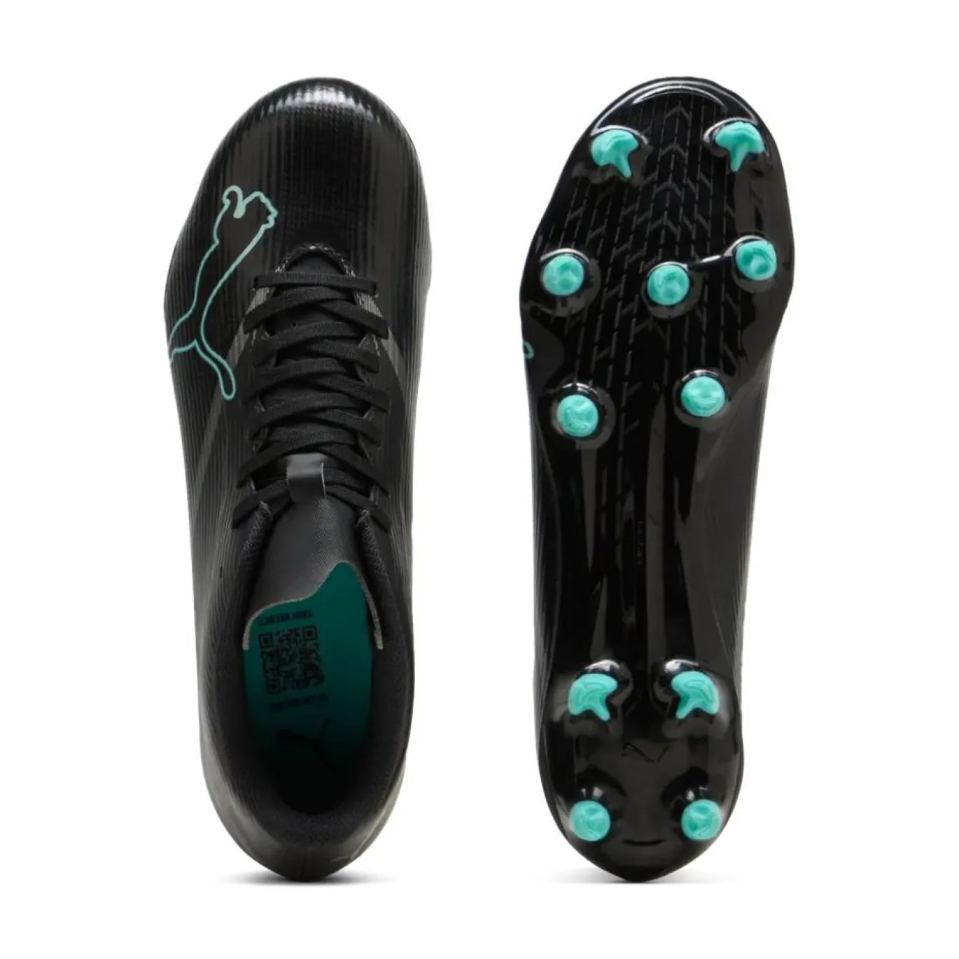 PUMA Ultra 7 Play Gras / Kunstgras Voetbalschoenen (MG) Zwart Intense Mint