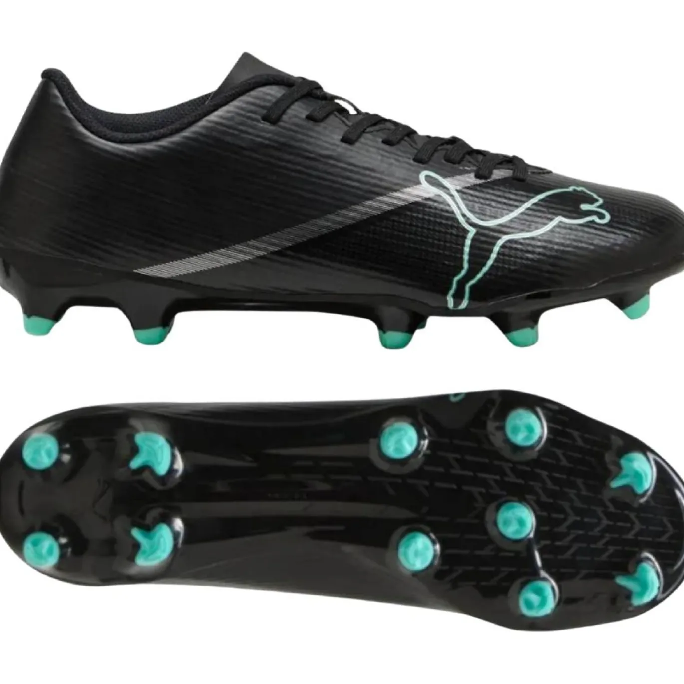 PUMA Ultra 7 Play Gras / Kunstgras Voetbalschoenen (MG) Zwart Intense Mint