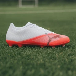 PUMA Ultra 7 Play Gras / Kunstgras Voetbalschoenen (MG) Wit Felrood Zwart