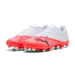 PUMA Ultra 7 Play Gras / Kunstgras Voetbalschoenen (MG) Wit Felrood Zwart