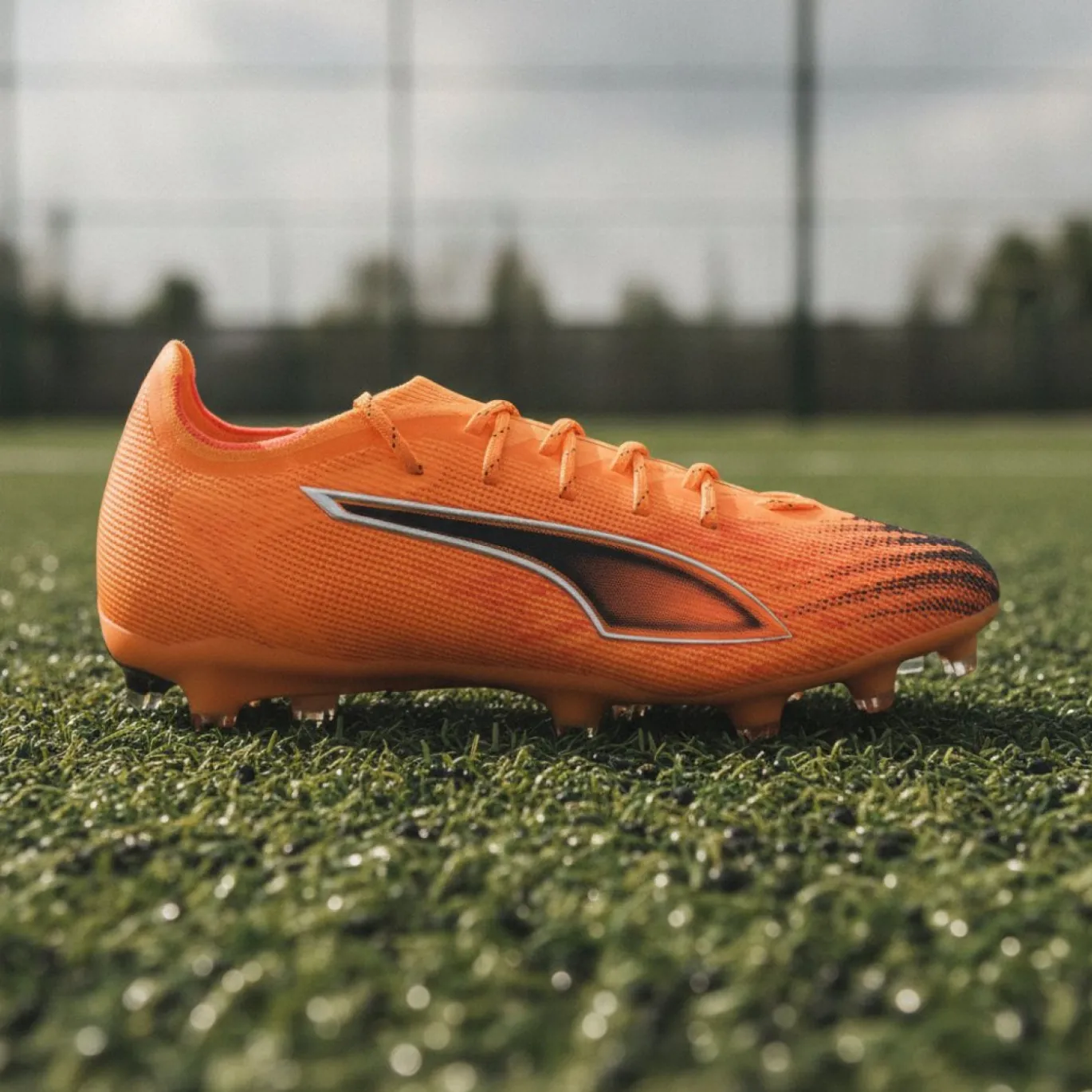PUMA Ultra 6 Pro Gras / Kunstgras Voetbalschoenen (MG) Oranje Zwart Zilver