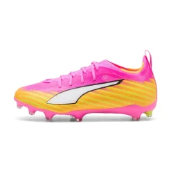 PUMA Ultra 6 Pro Gras / Kunstgras Voetbalschoenen (MG) Kids Felroze Blauw Geel