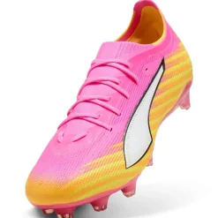 PUMA Ultra 6 Pro Gras / Kunstgras Voetbalschoenen (MG) Felroze Blauw Geel