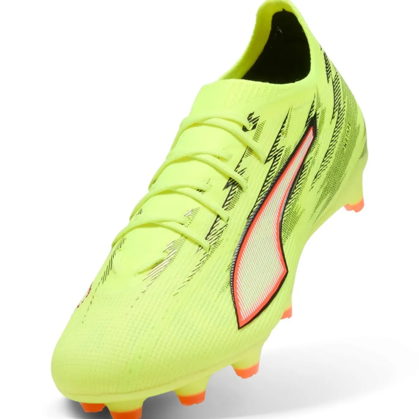 PUMA Ultra 6 Pro Gras / Kunstgras Voetbalschoenen (MG) Neongeel Rood Zwart