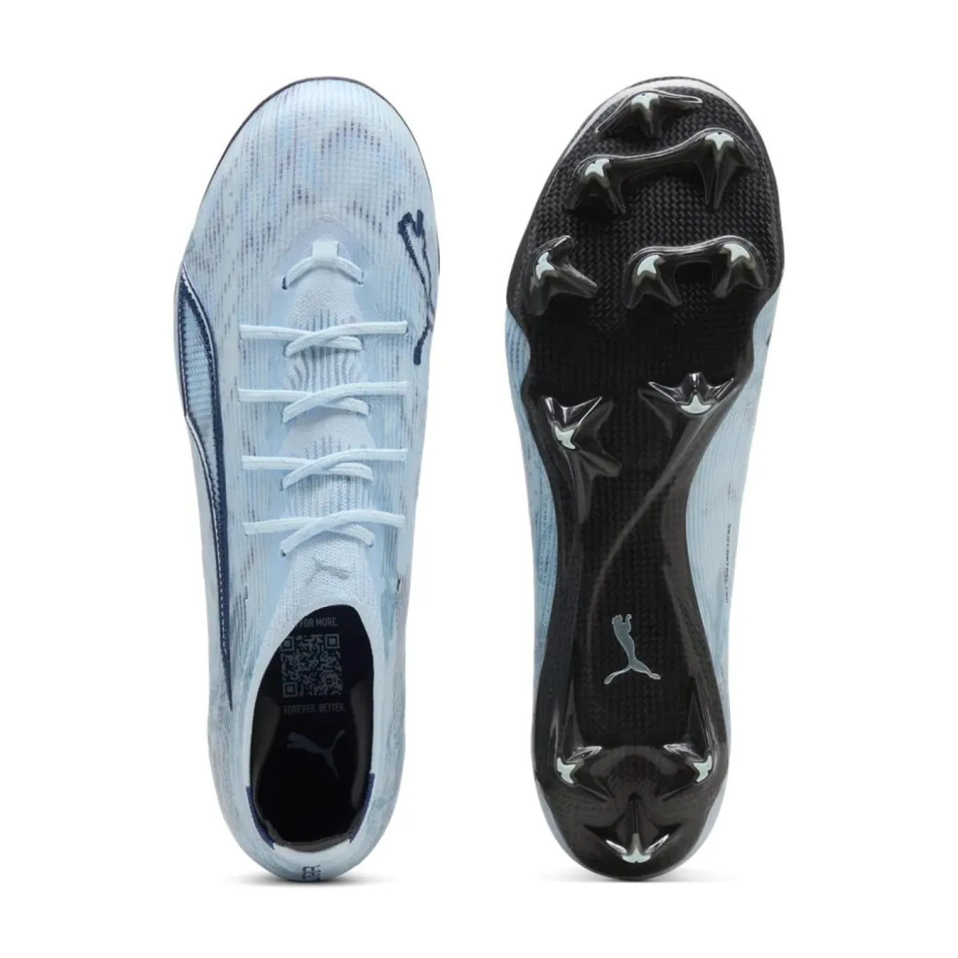 PUMA Ultra 6 Ultimate Carbon Gras Voetbalschoenen (FG) Lichtblauw Blauw Wit