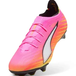 PUMA Ultra 6 Ultimate Carbon Gras Voetbalschoenen (FG) Felroze Blauw Geel