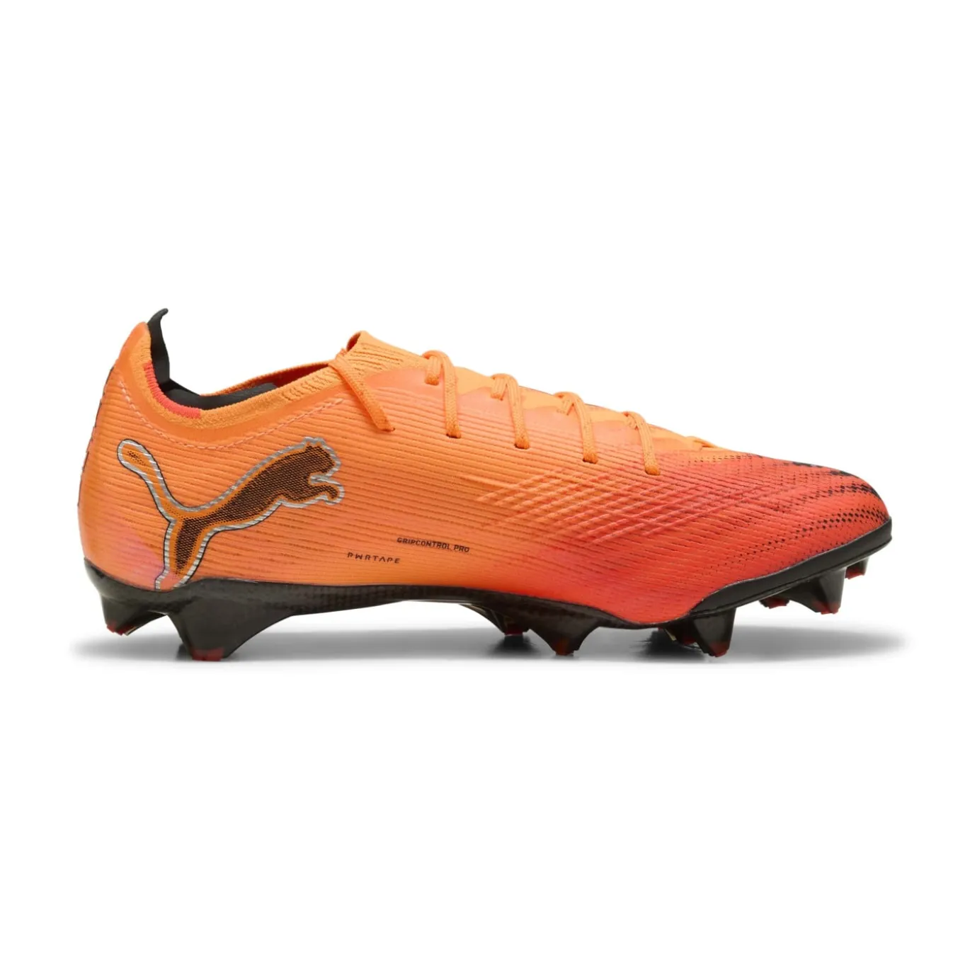 PUMA Ultra 6 Ultimate Carbon Gras Voetbalschoenen (FG) Dames Oranje Zwart Zilver