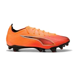 PUMA Ultra 6 Ultimate Carbon Gras Voetbalschoenen (FG) Dames Oranje Zwart Zilver