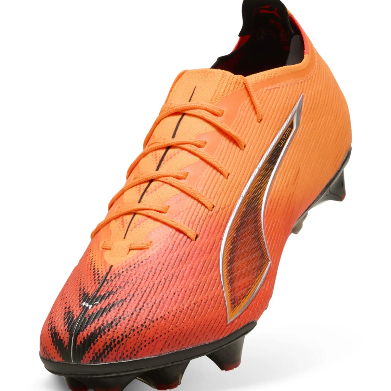 PUMA Ultra 6 Ultimate Carbon Gras Voetbalschoenen (FG) Dames Oranje Zwart Zilver