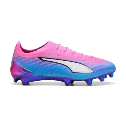 PUMA Ultra 6 Ultimate Gras Voetbalschoenen (FG) Felroze Blauw Geel