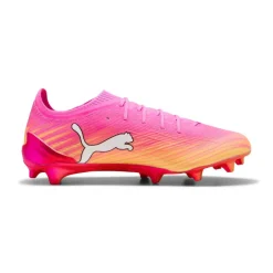 PUMA Ultra 6 Ultimate Gras Voetbalschoenen (FG) Felroze Blauw Geel