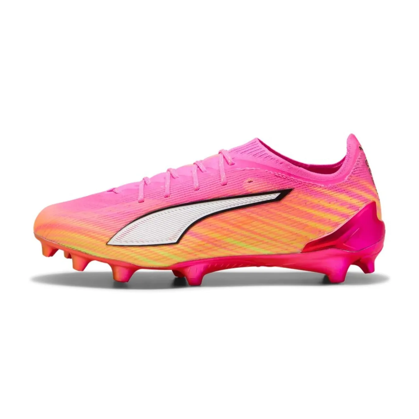 PUMA Ultra 6 Ultimate Gras Voetbalschoenen (FG) Felroze Blauw Geel