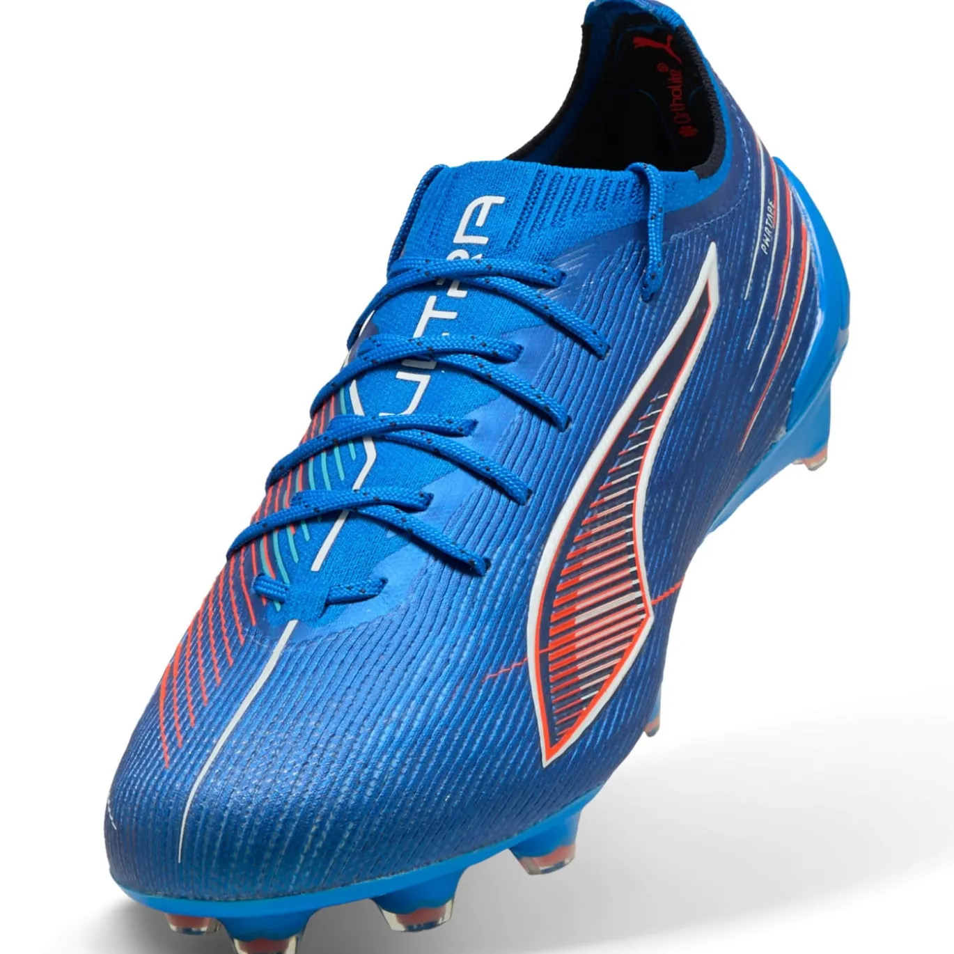 PUMA Ultra 6 Ultimate Gras Voetbalschoenen (FG) Blauw Wit Felrood