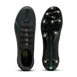 PUMA Ultra 6 Ultimate Gras Voetbalschoenen (FG) Zwart Donkergroen Lichtgroen