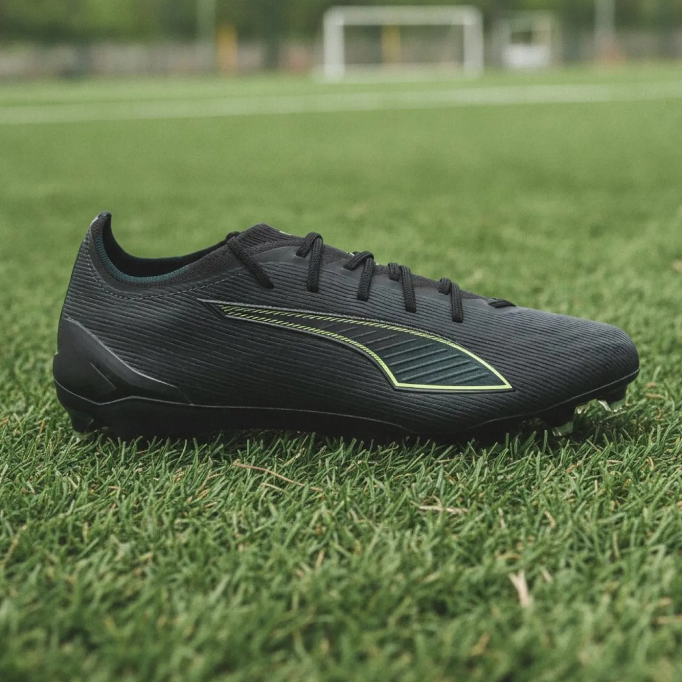 PUMA Ultra 6 Ultimate Gras Voetbalschoenen (FG) Zwart Donkergroen Lichtgroen