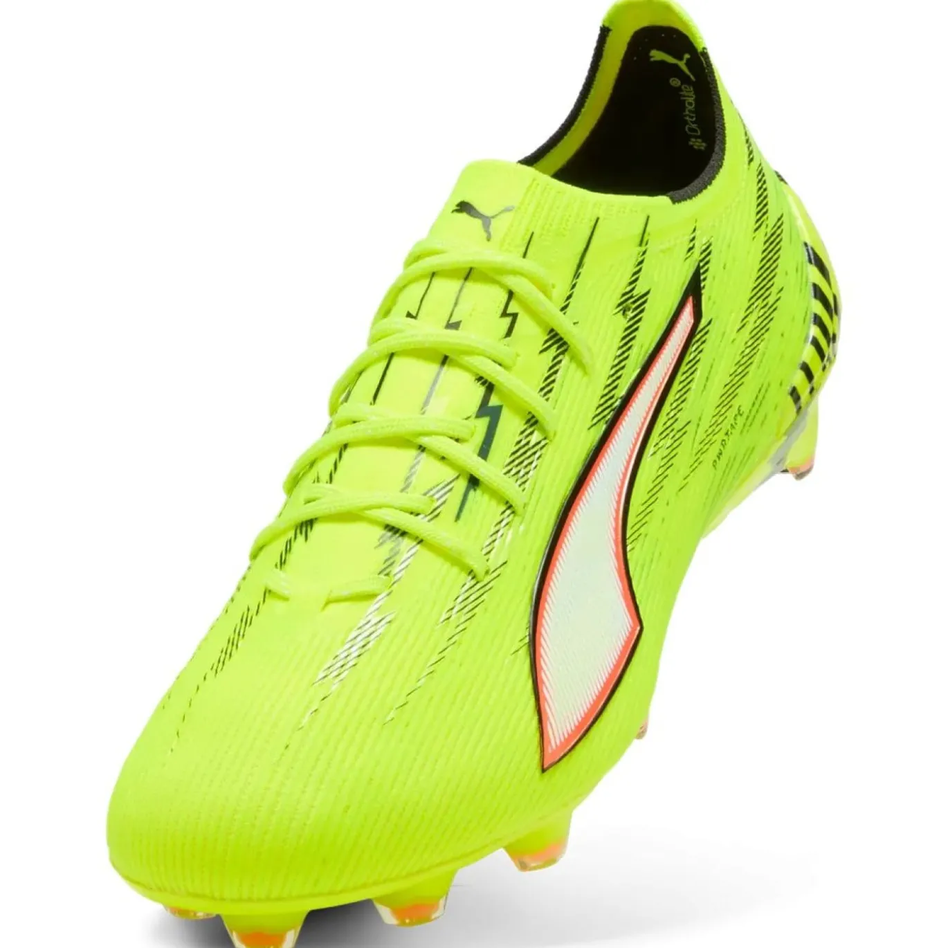 PUMA Ultra 6 Ultimate Gras Voetbalschoenen (FG) Neongeel Rood Zwart