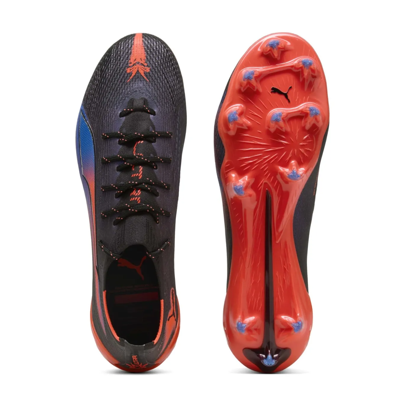 PUMA Ultra 6 Ultimate Relentless Gras Voetbalschoenen (FG) Zwart Rood Blauw
