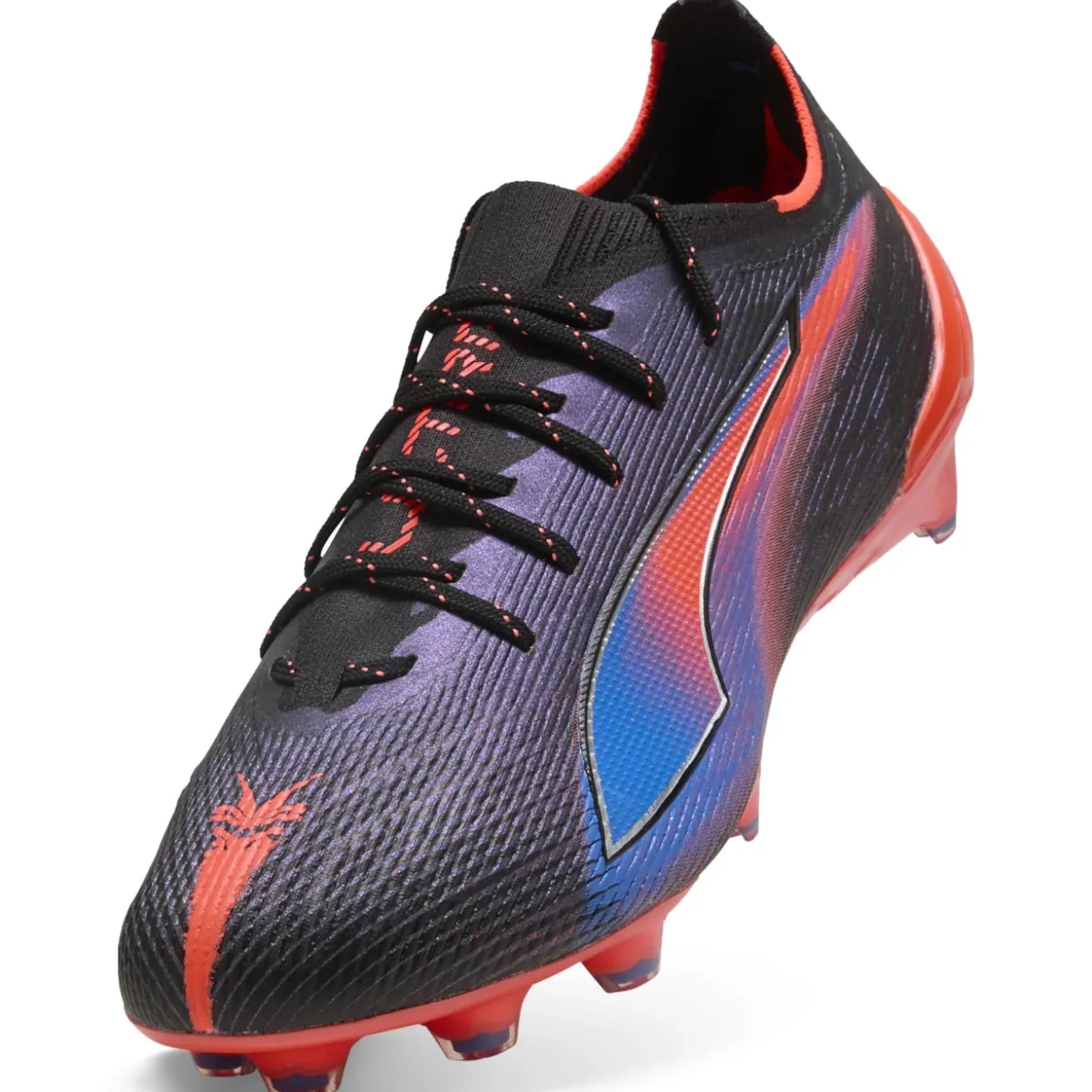 PUMA Ultra 6 Ultimate Relentless Gras Voetbalschoenen (FG) Zwart Rood Blauw
